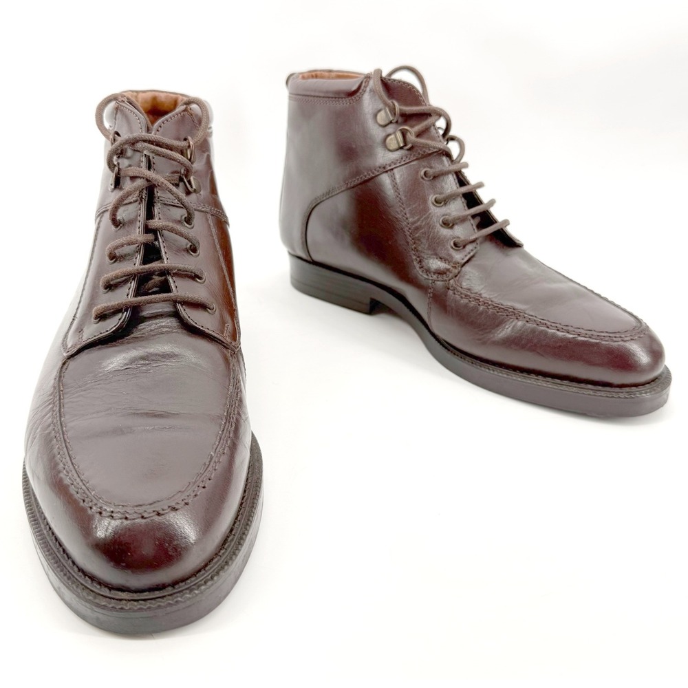 Giorgio Brutini Lennon Chukka Boots Men 7.5 Brn Leather Moc Toe Lace Up